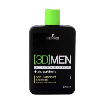 SCHWARZKOPF 3DMEN ANTIDANDRUFF SHAMPOO 250 ml / 8.45 Fl.Oz