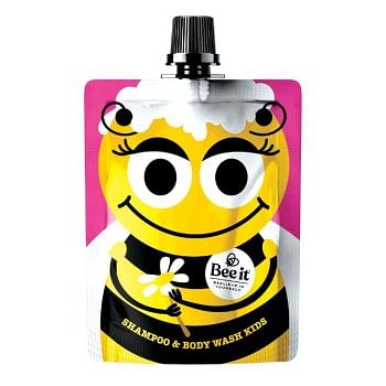 SAVE THE BEES SHAMPOO E BODY WASH KIDS ROSA 250 ml / 8.45 Fl.Oz