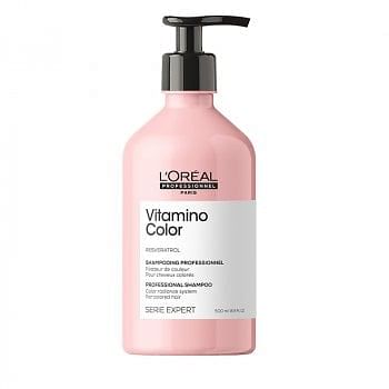 L'OREAL SERIE EXPERT VITAMINO COLOR SHAMPOO 500 ml - Shampoo per capelli colorati. Azione anti-sbiadimento del colore.