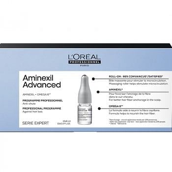 L'OREAL SERIE EXPERT AMINEXIL ADVANCED 10 FIALE X 6 ml - Fiale Anticaduta. Con Aminexil e Omega 6.