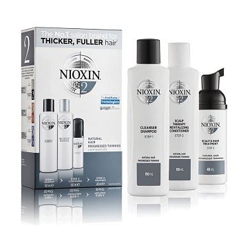 NIOXIN - SYSTEM 2 KIT 300 ml - Capelli naturali con diradamento avanzato