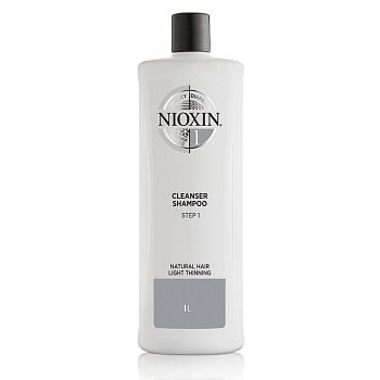 NIOXIN - SYSTEM 1 CLEANSER SHAMPOO 1000 ml - Capelli naturali con diradamento lieve