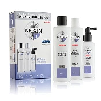 NIOXIN - SYSTEM 5 KIT 300 ml - Capelli Decolorati/ Trattati Chimicamente con Diradamento Lieve