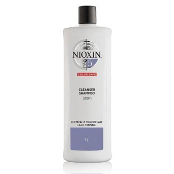 NIOXIN - SYSTEM 5 CLEANSER SHAMPOO 1000 ml - Capelli Decolorati/ Trattati Chimicamente con Diradamento Lieve