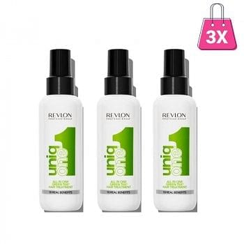 REVLON PROFESSIONAL UNIQ ONE GREEN TEA HAIR TREATMENT 150 ml / 5.10 Fl.Oz - MULTIPACK 3 PZ